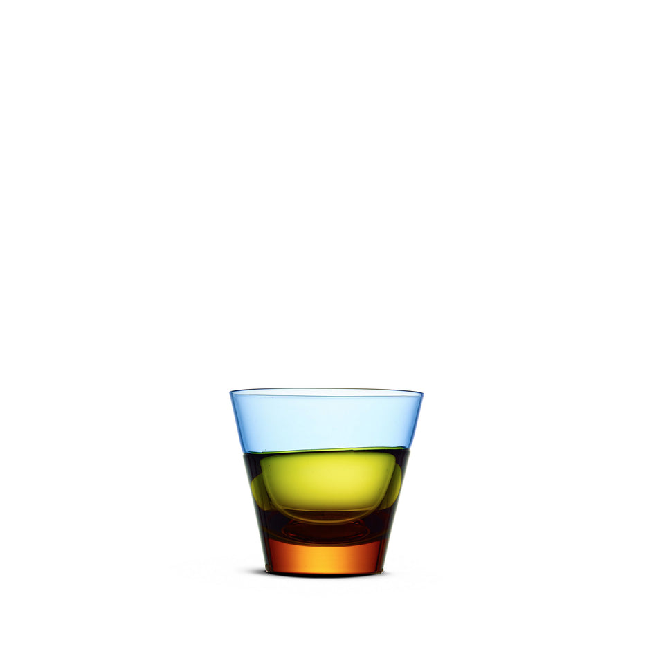 Old Fashioned Glass in Blue/Yellow Image 1