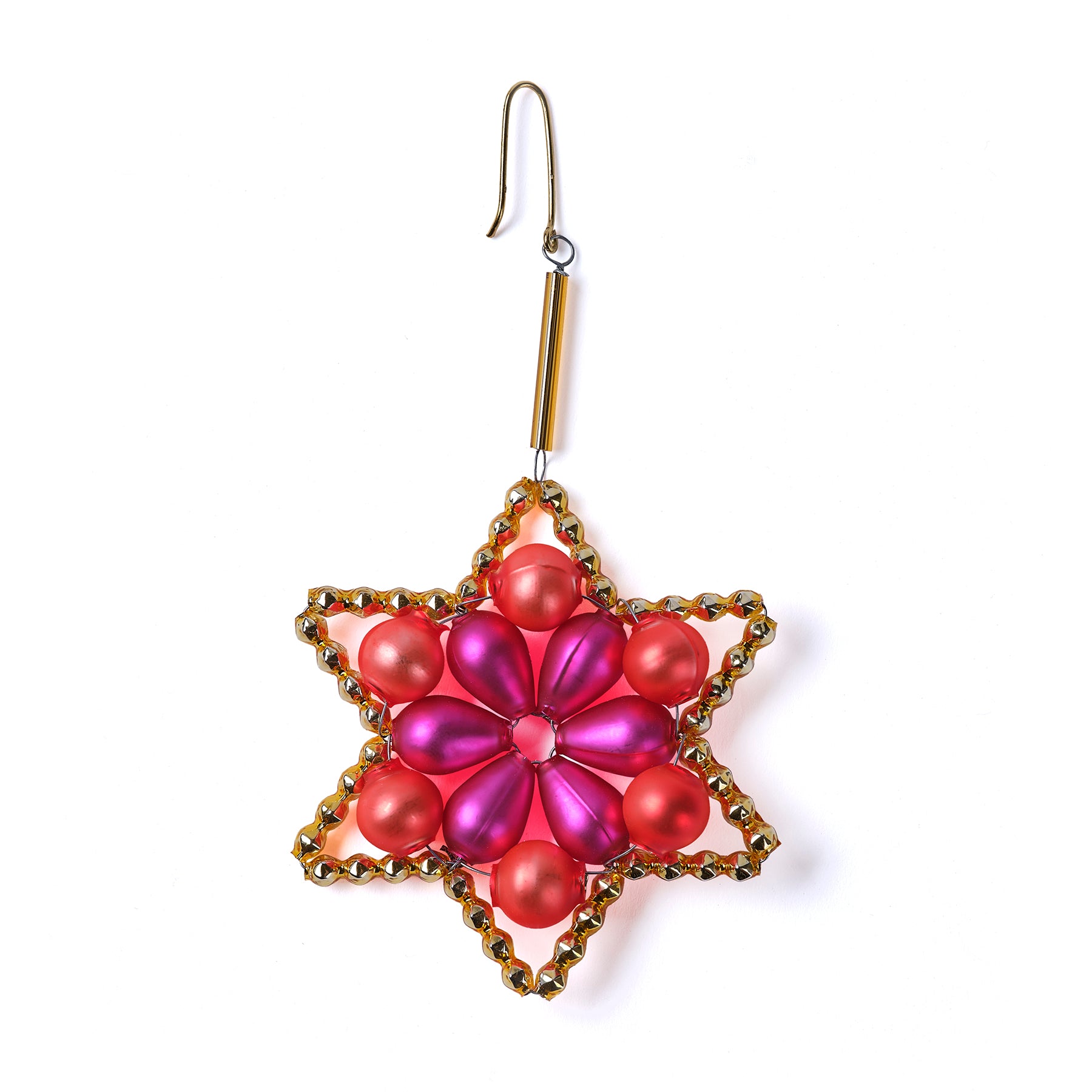 Star Ornament in Gold/Orange/Pink Zoom Image 1