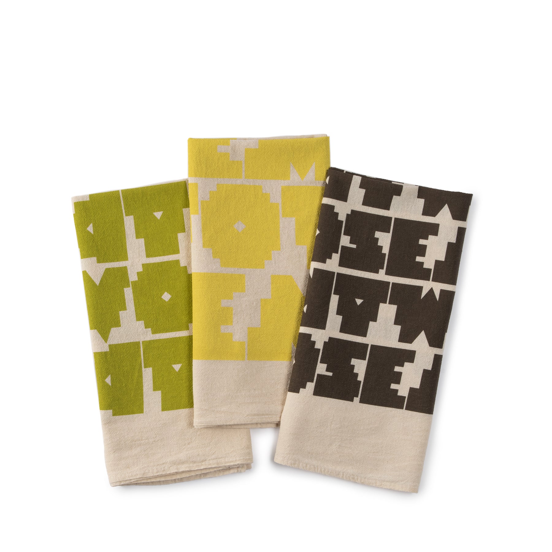 Market Towel in Avocado/Rosemary/Lemon (Set of 3) Zoom Image 1