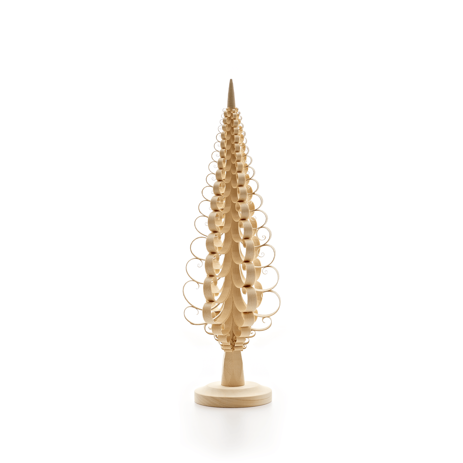 15.75" Hand Carved Wooden Tree Zoom Image 1
